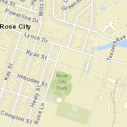 Rose City Arkansas Street Map