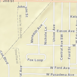Olland Alabama Street Map