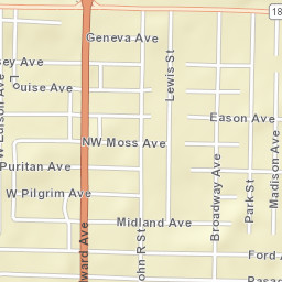 Washington Park Alabama Street Map