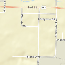 Detroit Park Alabama Street Map