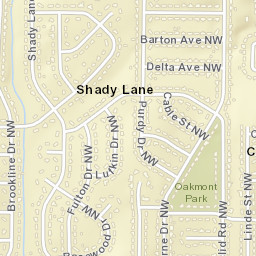 Shady Lane Alabama Street Map