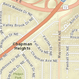 Chapman Heights Alabama Street Map