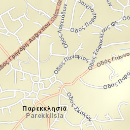 Parekklisha Street Map
