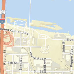 President Clinton Avenue, Little Rock, AR  Street Map