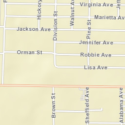 Jackson Heights Alabama Street Map