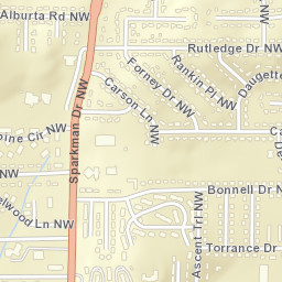 Rutledge Heights Alabama Street Map