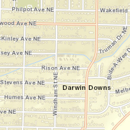 Darwin Downs Alabama Street Map