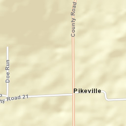 Pikeville Alabama Street Map