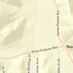 Three Points California Street Map