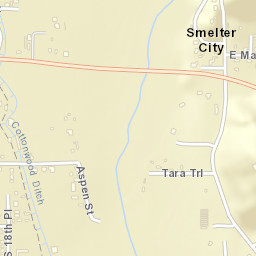 Smelter City Arizona Street Map
