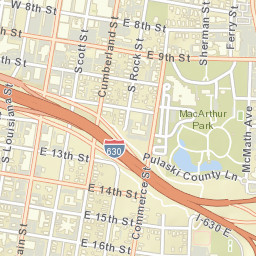 1548 S Rock St Little Rock Arkansas Street Map