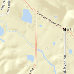 Martindale Arkansas Street Map