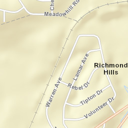 Richmond Hills Alabama Street Map