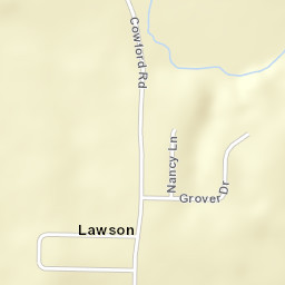 Lawson Alabama Street Map