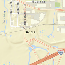 Biddle Arkansas Street Map