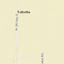 Tollville Arkansas Street Map