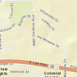 Belview Heights Alabama Street Map