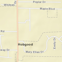 100-198 Emily Drive Muscle Shoals Street Map