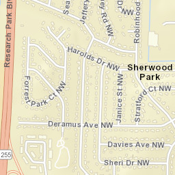 Sherwood Park Alabama Street Map