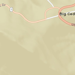 Talimena Scenic Drive, Ouachita National Forest, Hodgen, OK Street Map