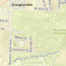 Douglasville Arkansas Street Map