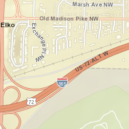 Elko Alabama Street Map