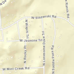 10775 North Rocky Point, Prescott, AZ Street Map