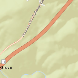 Georgia 15, Chattahoochee National Forest Street Map