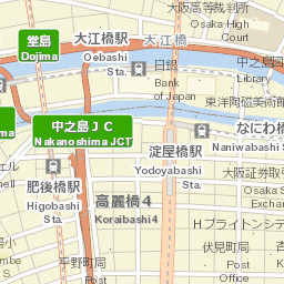 Osaka, Japan Street Map