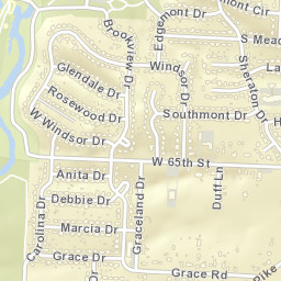 Ponderosa Arkansas Street Map