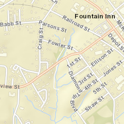 144-198 North Main Street, Fountain Inn, SC Street Map