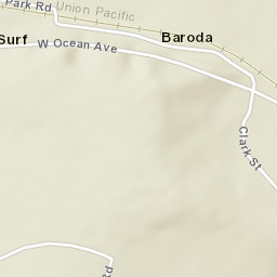 Baroda California Street Map