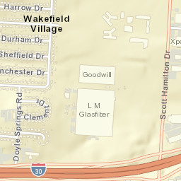 Wakefield Village Arkansas Street Map