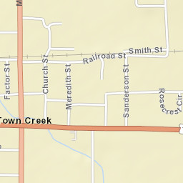 362-454 Church Street, Town Creek, AL Street Map