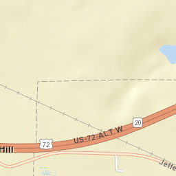 Rocky Hill Alabama Street Map