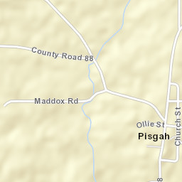 Pisgah Alabama Street Map