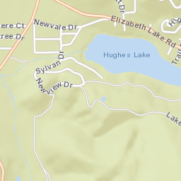 Lake Hughes California Street Map