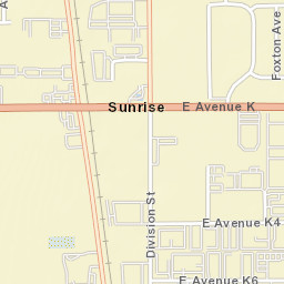 Sunrise California Street Map