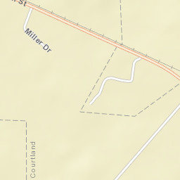 Courtland Downs Alabama Street Map