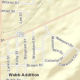 Webb Addition Alabama Street Map
