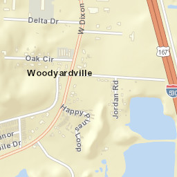 Woodyardville Arkansas Street Map