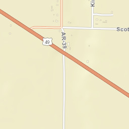 Blackton Arkansas Street Map