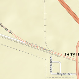 Terry Heights Alabama Street Map