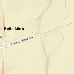 Belle Mina Alabama Street Map