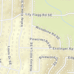 Bluewood Estates Alabama Street Map