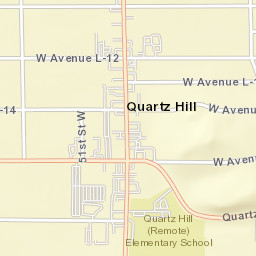 Quartz Hill California Street Map