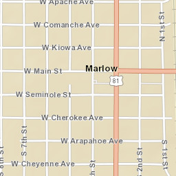 700-798 West Apache Avenue, Marlow, OK 73055, USA Street Map