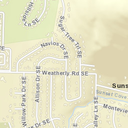Sunset Cove Alabama Street Map