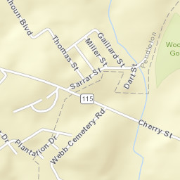 816 Cherry Street, Pendleton, SC 29670 Street Map