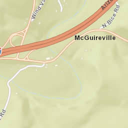 McGuireville Arizona Street Map